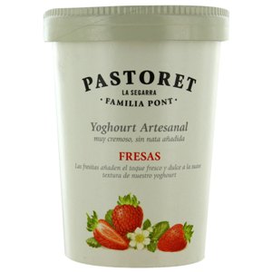 Yogurt artesanal de fresas Pastoret